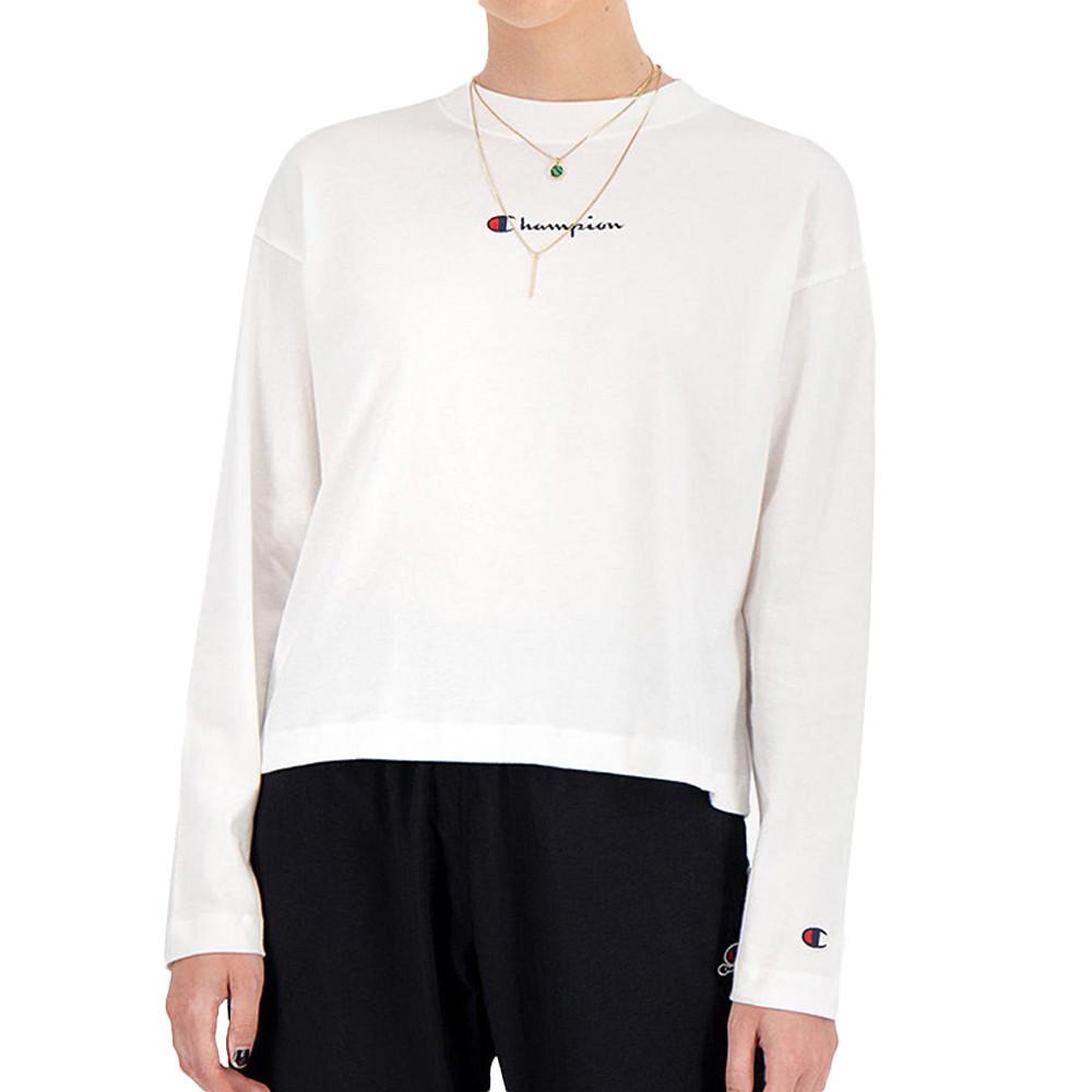 Champion T-shirt manches longues Blanc Femme Champion Lady