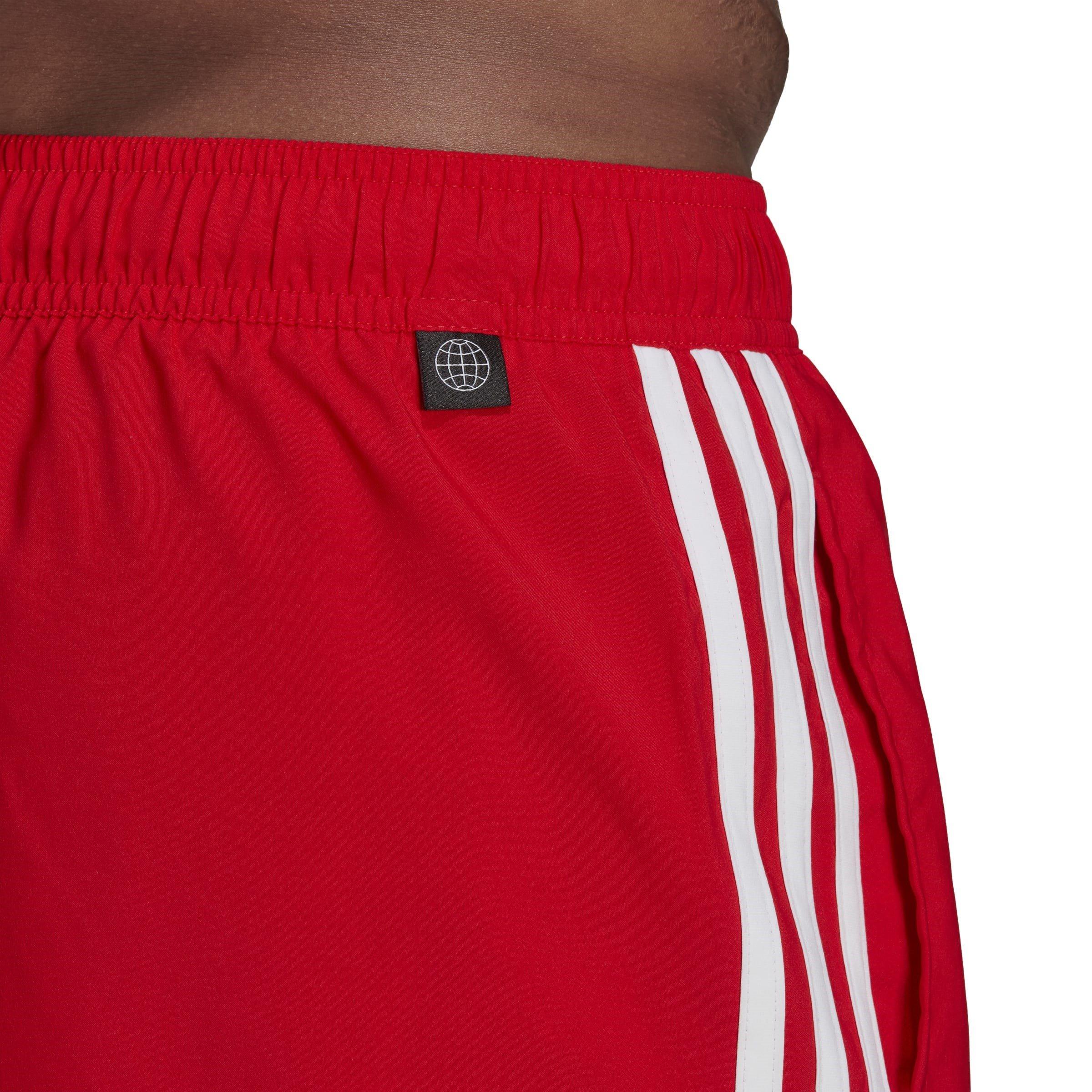 adidas Classic Length 3 Stripes Swim Shorts Mens