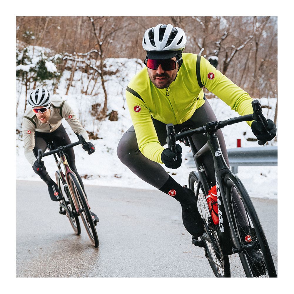 Castelli PERFETTO - Veste Homme electric lime/dark gray