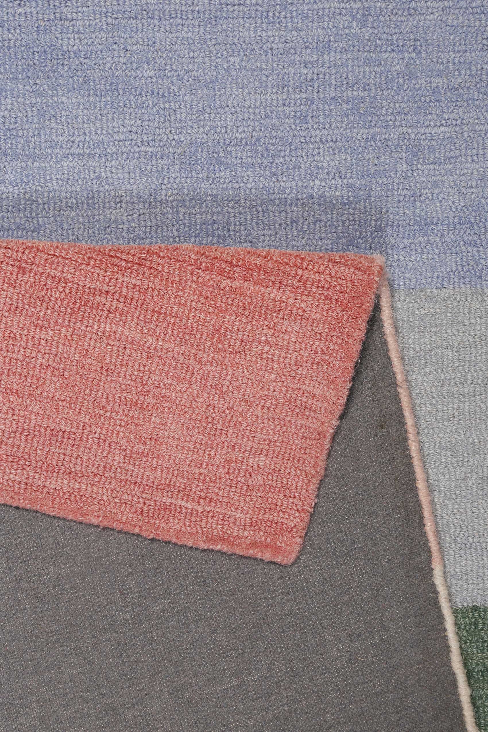 SMART KIDS Kinderteppich »Lio« rechteckig 1,2 mm Höhe handgetuftet aus Naturfasern, bunte pastellige Streifen, Kinderzimmer