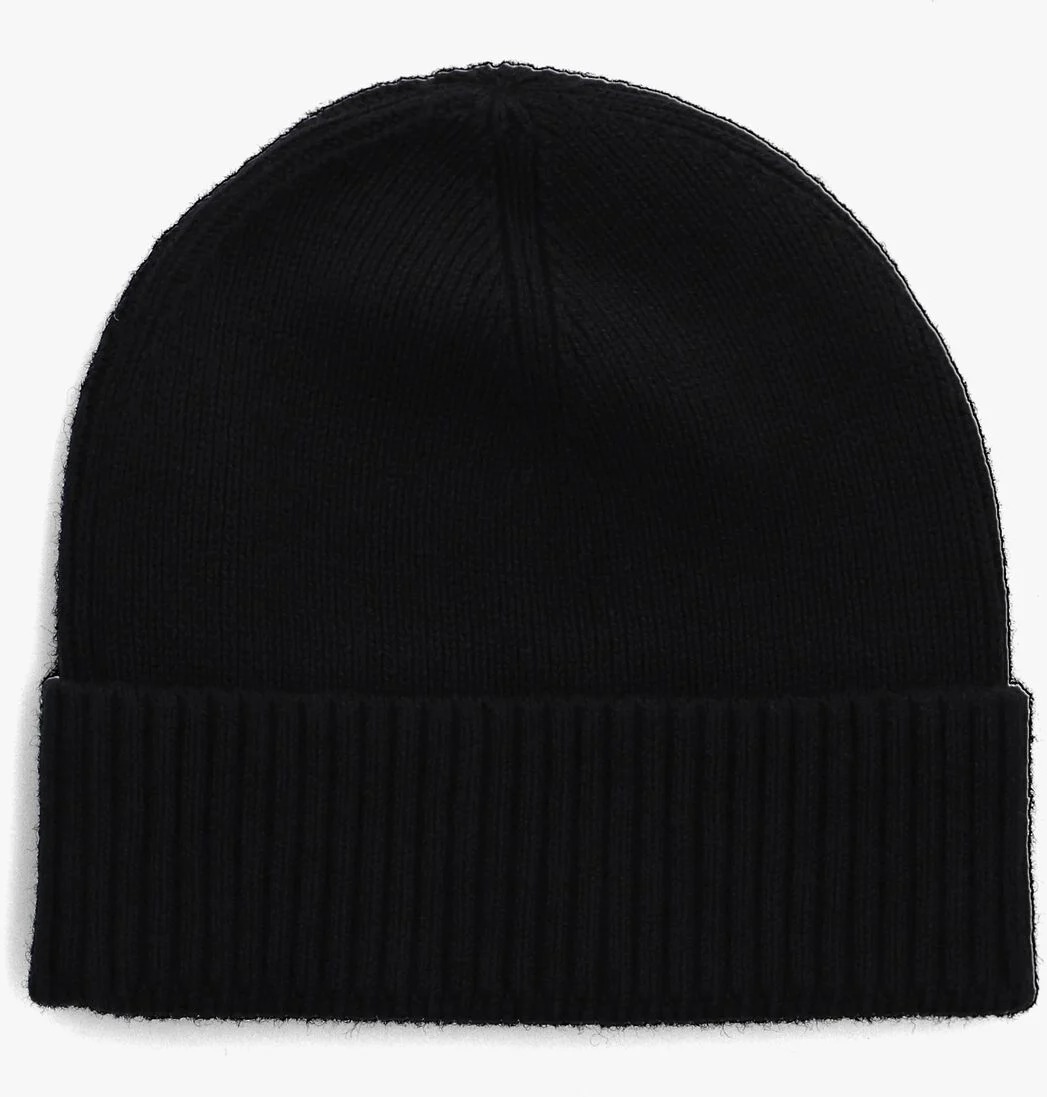 TOMMY HILFIGER zwarte tommy hilfiger muts gp flag beanie + scarf