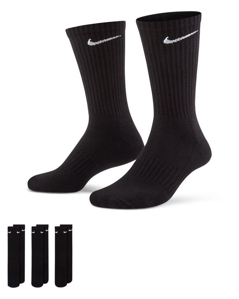 Lot de 3 paires de chaussettes Nike Everyday Noir