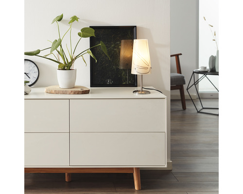 Tafellamp, 1-lichts, H 36 cm, Isi beige