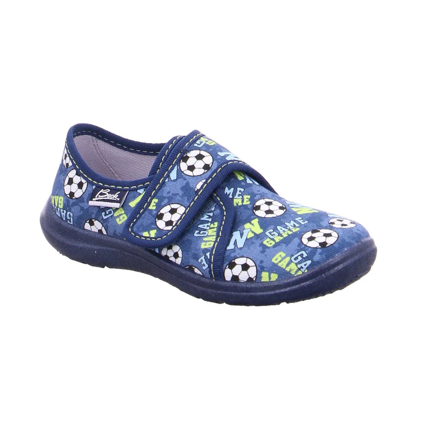 BECK Kinder-Hausschuh Blau Textil  Unisex