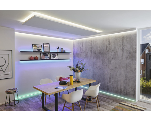 MaxLED 250 Kant-en-klare strip basisset IP44 1,5 m 405 lm 3000 K RGBW Afstandsbediening gecoat 45 LED's 24V Smart Home compatibel na uitbreiding