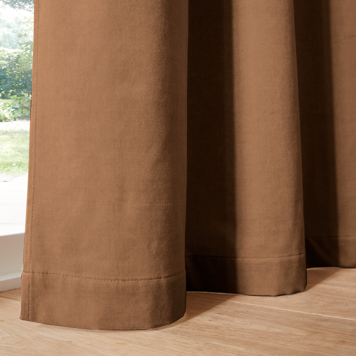 LA REDOUTE INTERIEURS<br>Cortina de veludo com ilhós Veludo