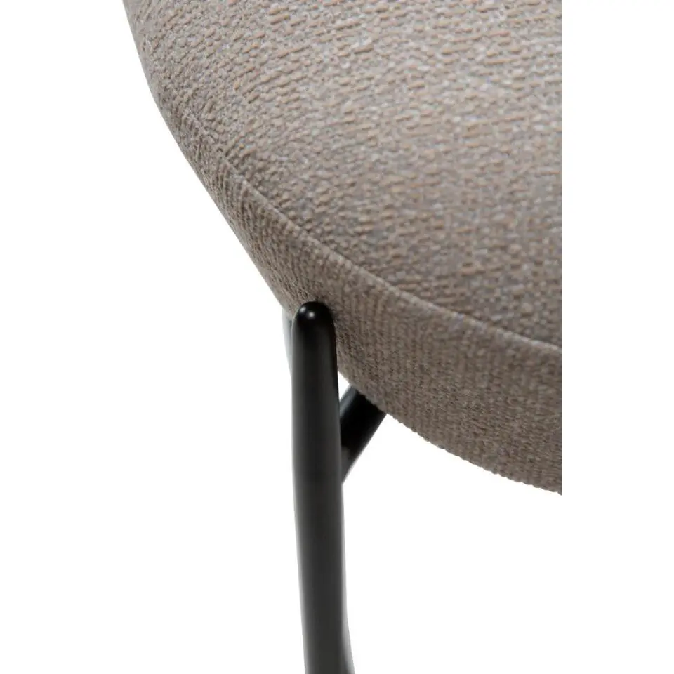 Hioshop Orbit Dan-Form counterstoel bouclé lichtgrijs