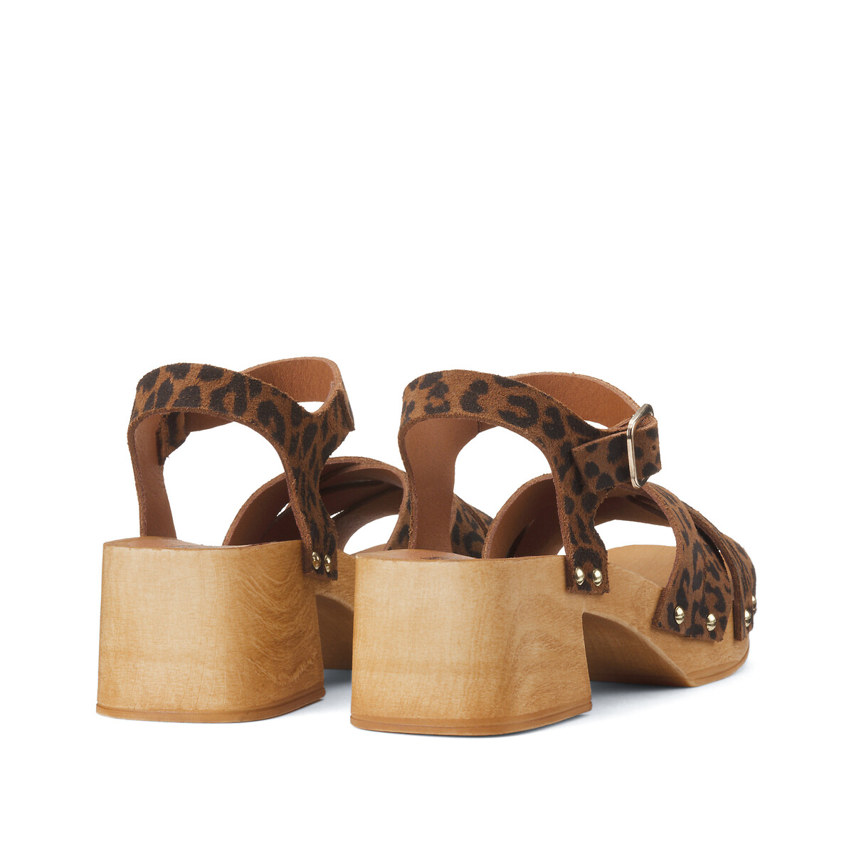 COLEÇÕES LA REDOUTE<br>Sandálias de couro, tamanco Spirit