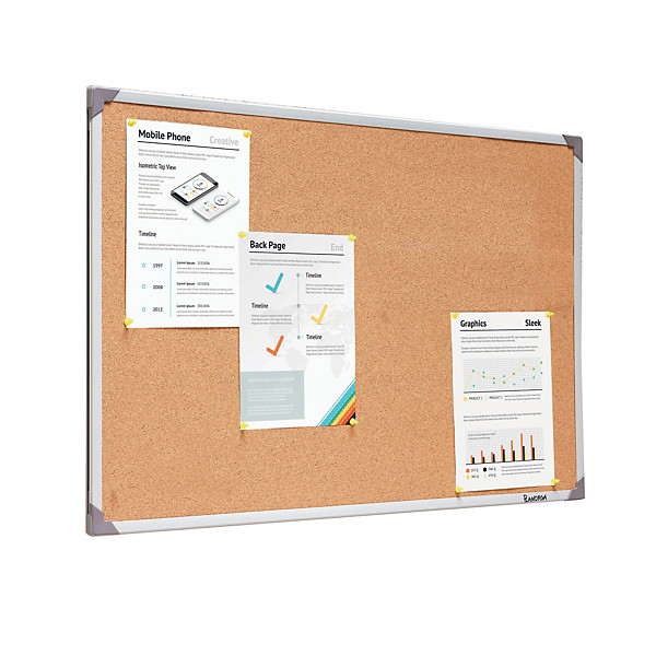 Tableau liège cadre PVC 60 x 90 cm