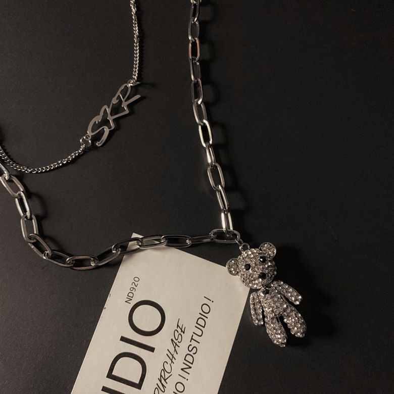 Juanitro - Bear Pendant gelaagde ketting