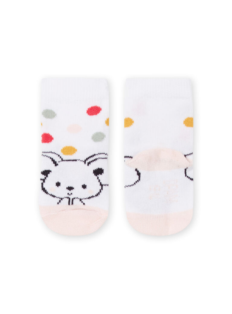 Chaussettes blanches naissance fille