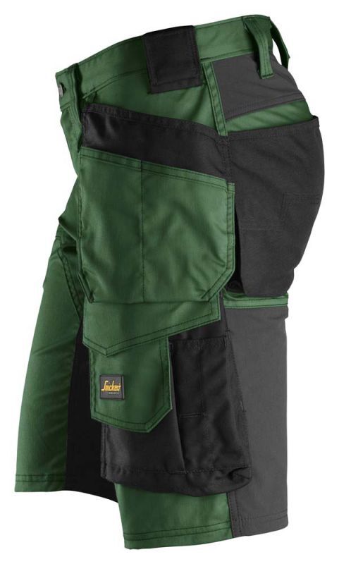 Snickers AllroundWork 6141 Stretch - Korte werkbroek - Bosgroen - 56