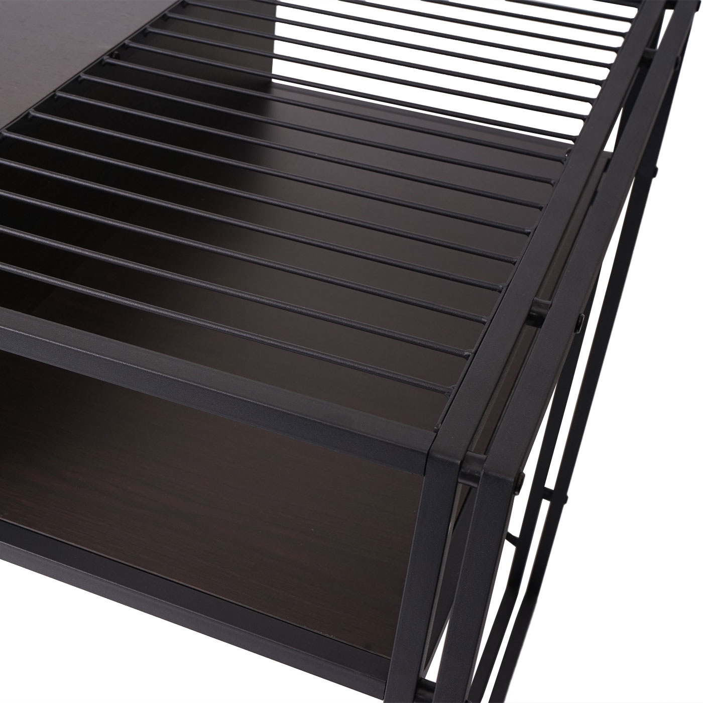 Schreibtisch MCW-H91, Bürotisch Computertisch, Industrial 76x120x70cm ~ dunkelbraun