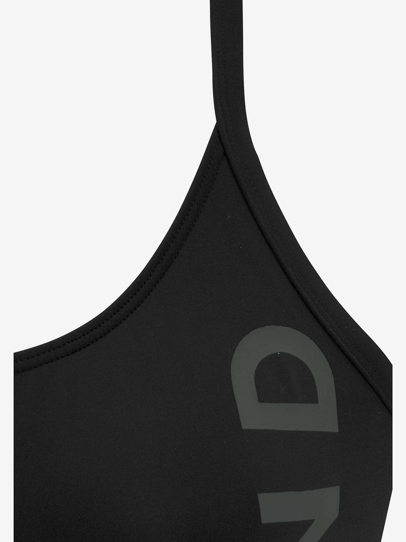 Maillot de bain marque inscrite en couleur contrastée