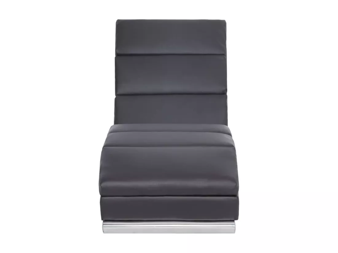 Prolenta Premium - Chaise longue Gris Similicuir
