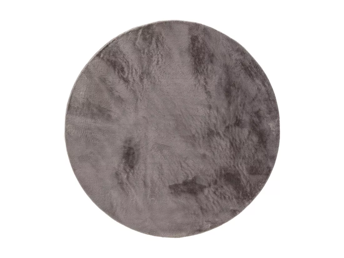Tapis en fausse fourrure Furry Gris ø 160 cm rond