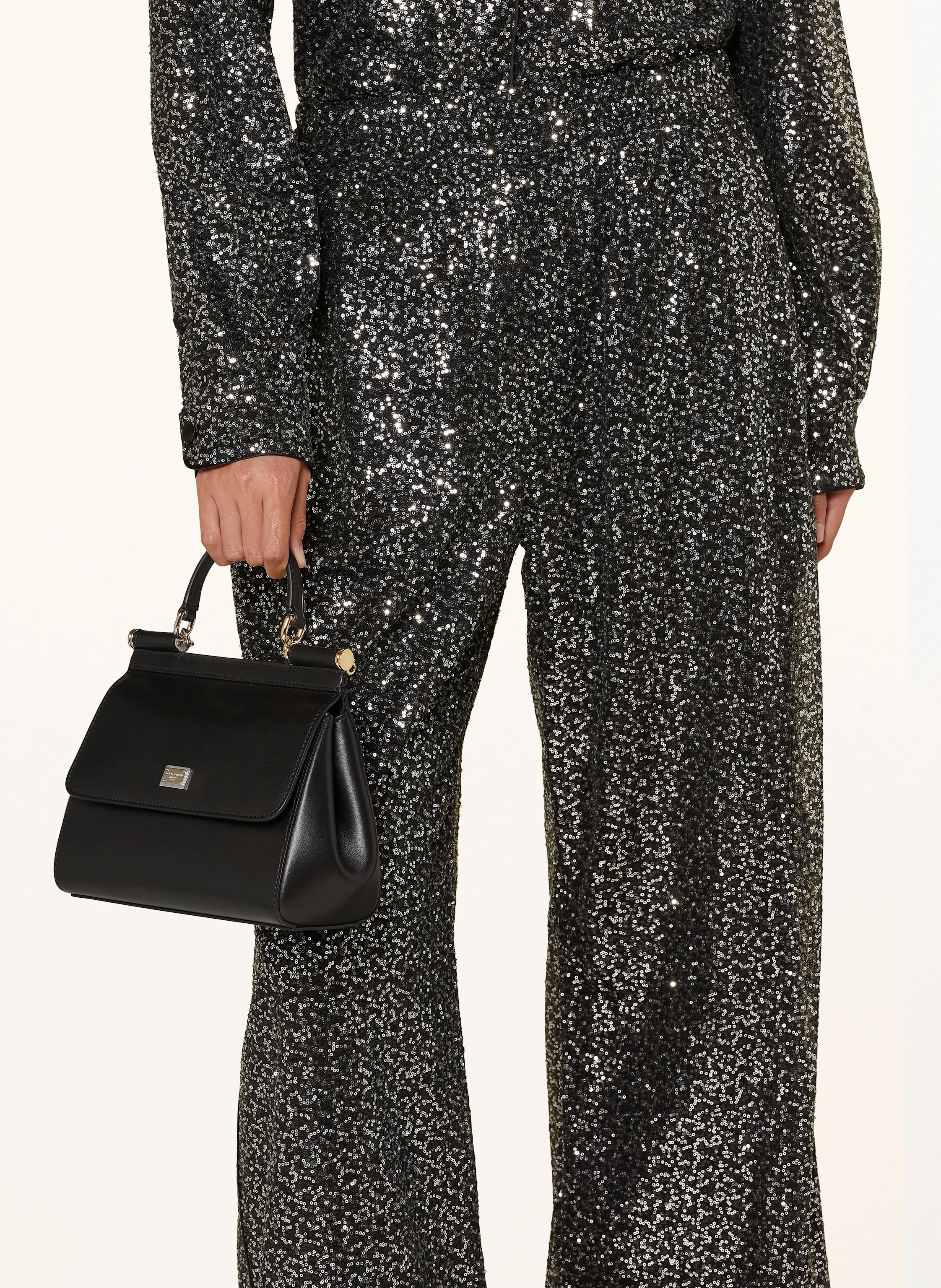 DOLCE & GABBANA Marlenehose mit Pailletten