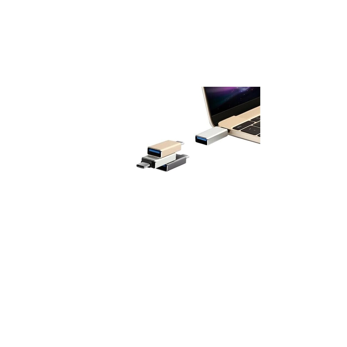 Adapter USB-C till USB-A 3.0 - silver