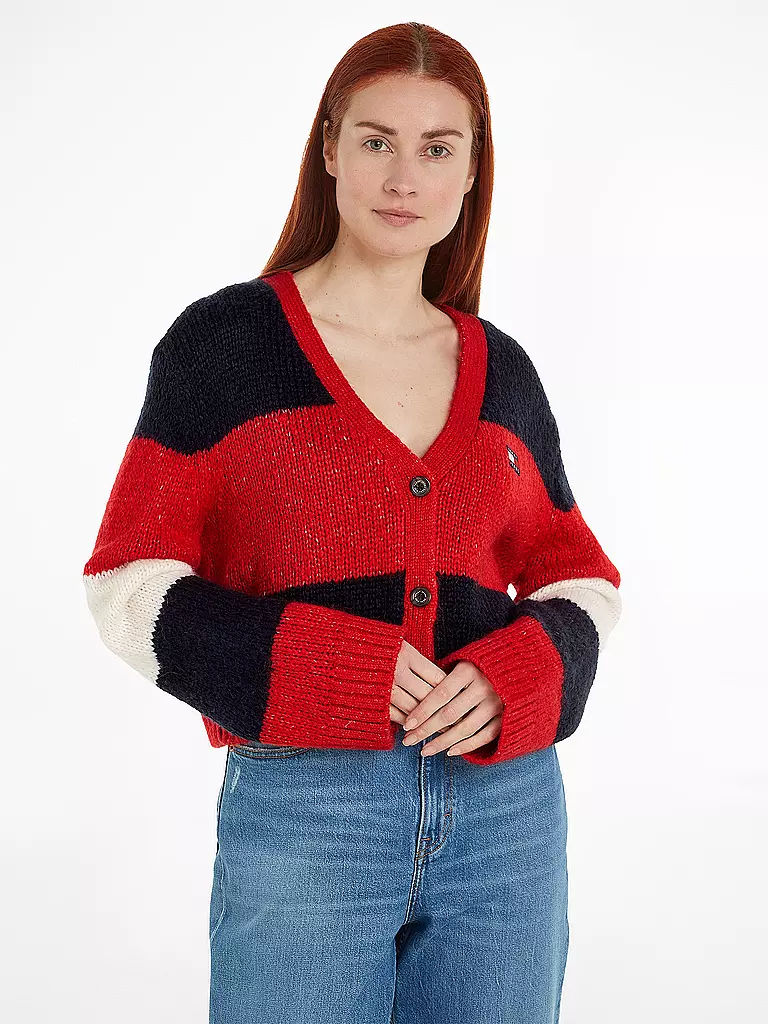 TOMMY JEANS Cardigan rot