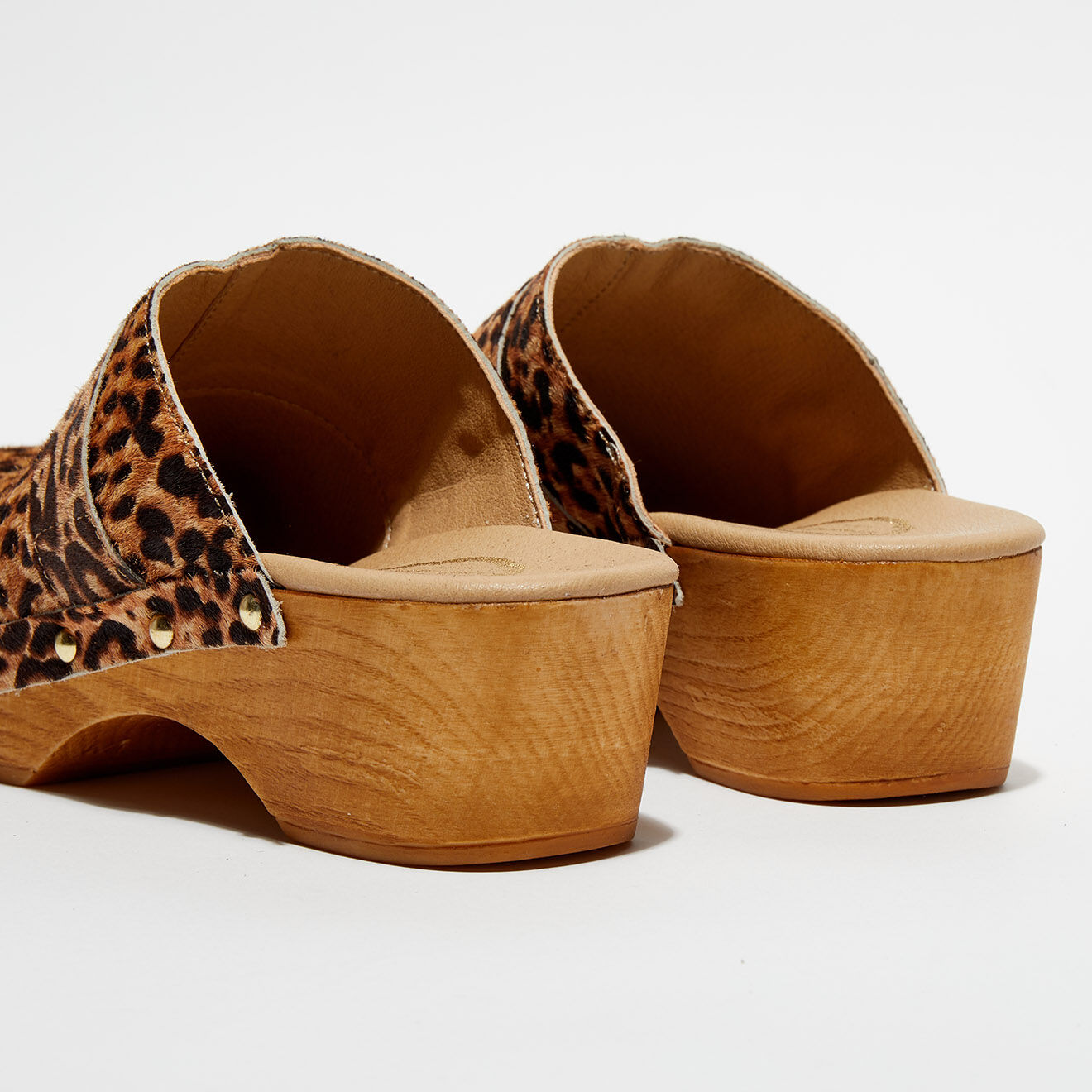 Apologie Studio Sabots en Cuir Sofia pony - Talon 5 cm
