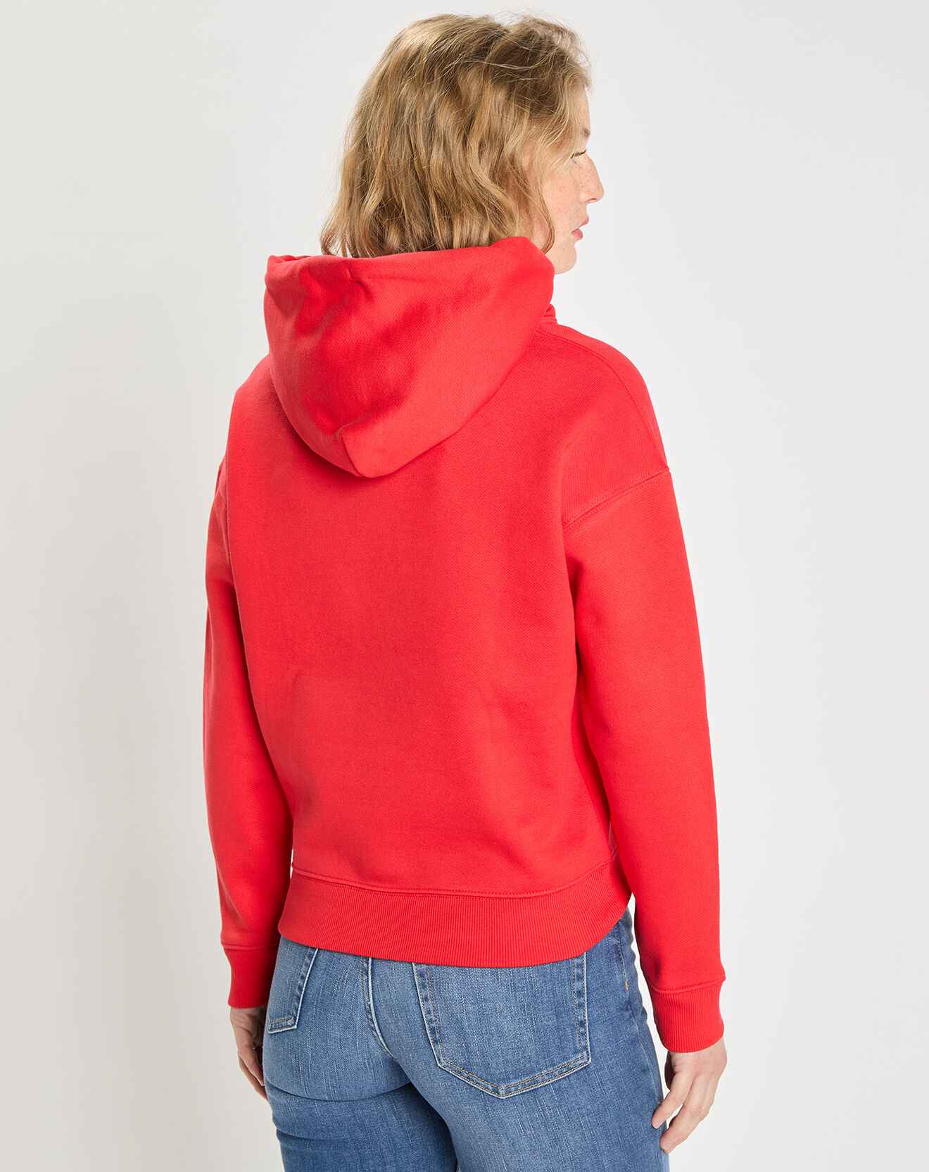 Tommy Jeans Sweat à capuche tommy badge rouge