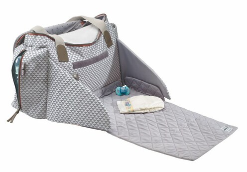 Sac à langer sydney 2 PLAY PRINT Grey - BEABA