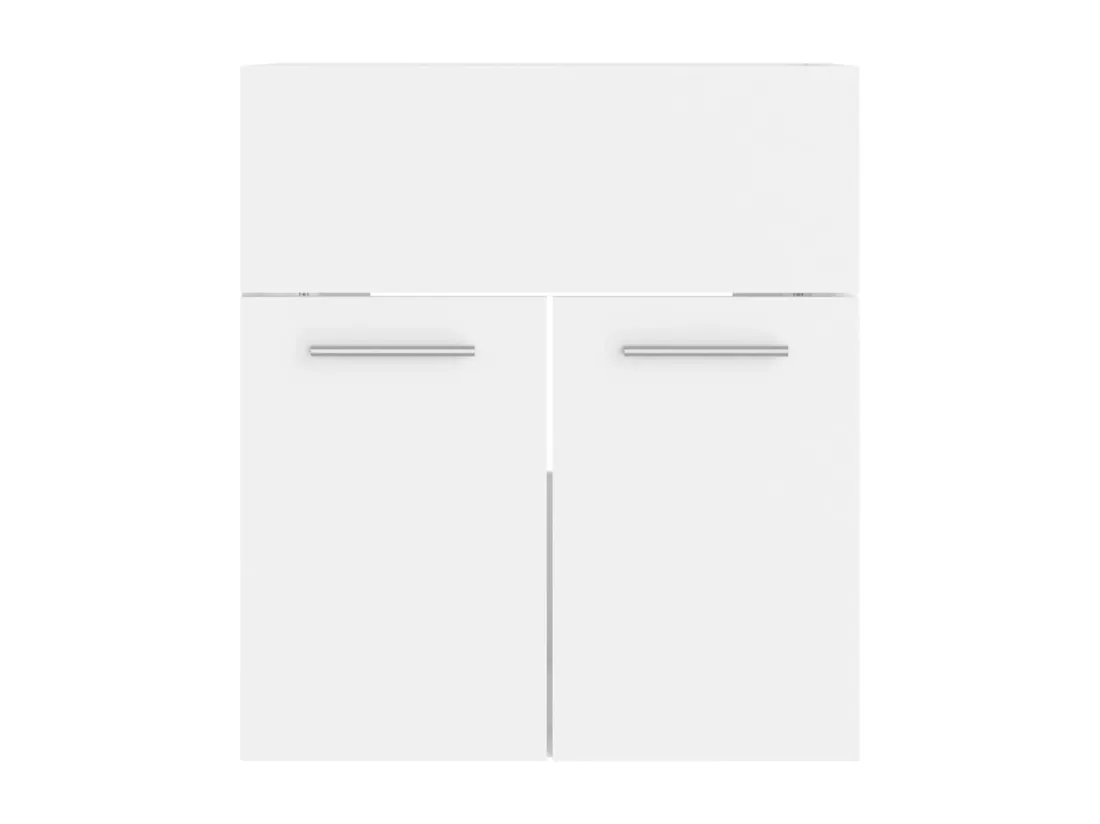 Ensemble de meubles de salle de bain Blanc Aggloméré