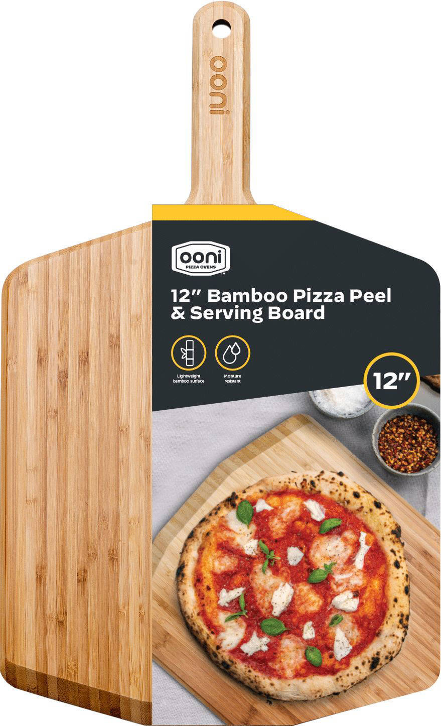 Ooni pizzaschep bamboe, 30 cm
