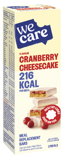 WeCare Cranberry Cheesecake Meal Replacement Bars 116GR