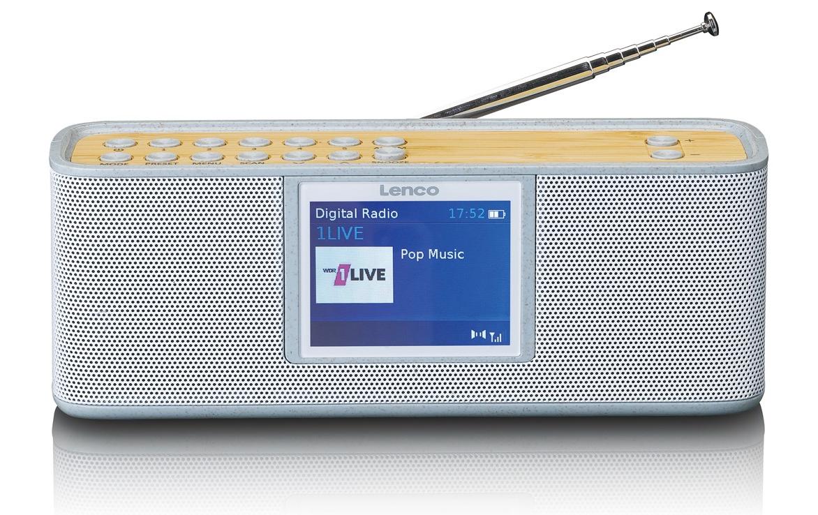 DAB+ Radio PDR-046 Bambus/Weiss<br>DAB+ Radio mit Bluetooth