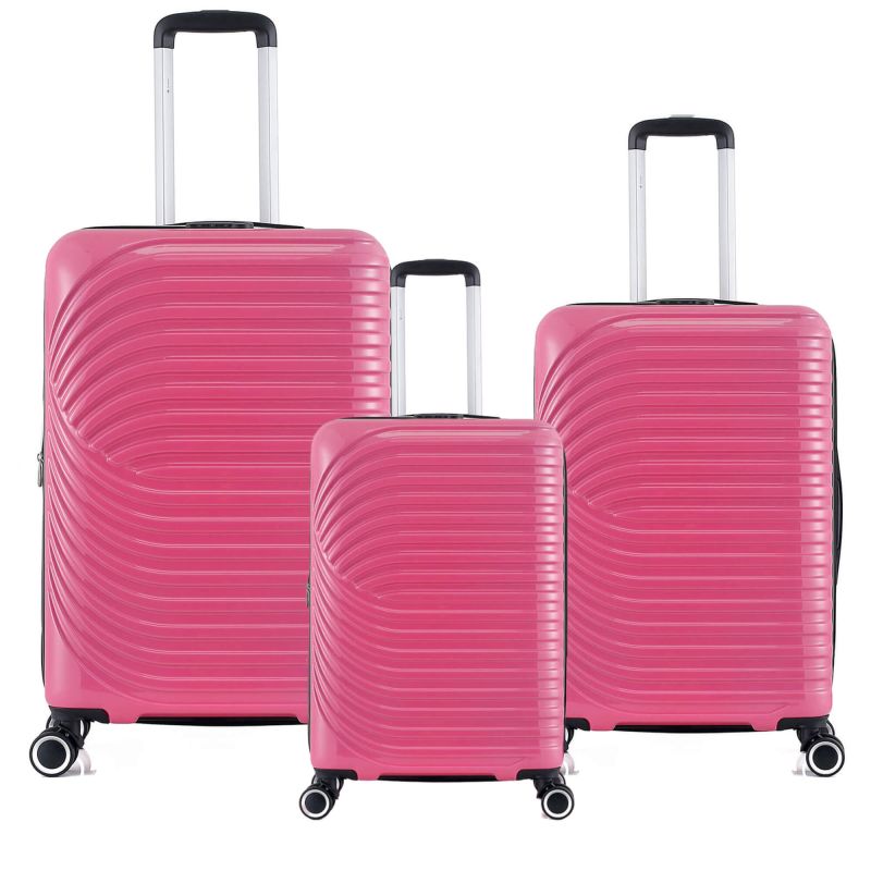 Lot de 3 valises rigides 328 55, 66 et 76 cm Fuschia