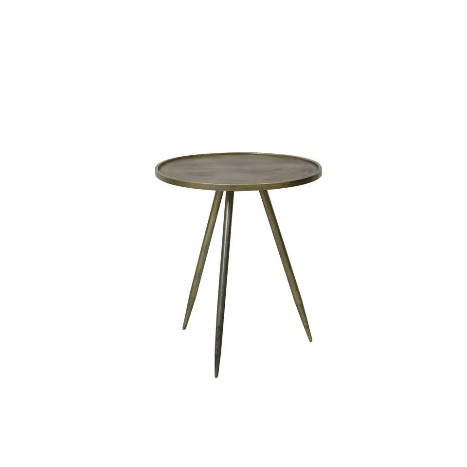 Bijzettafel Ø51x60 cm ENVIRA antiek goud