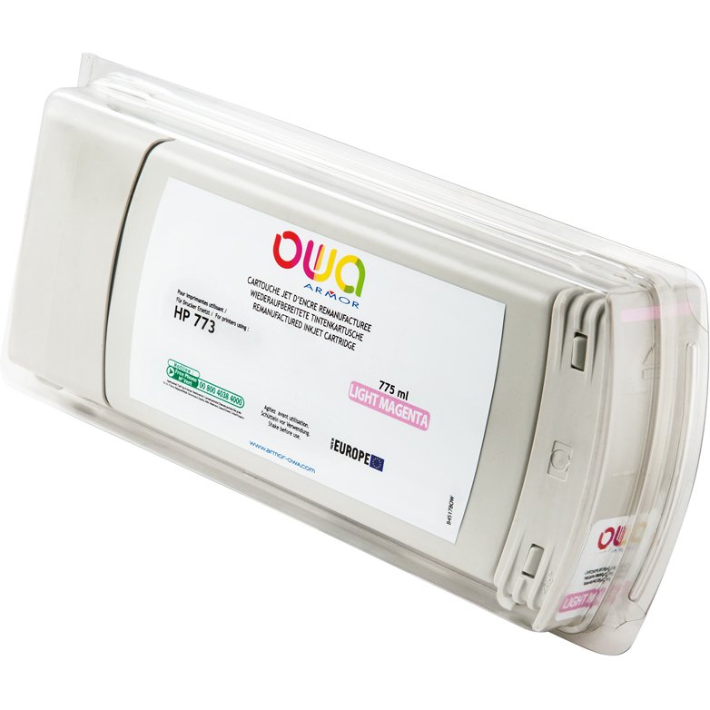 Cartouche d'encre traceur remanufacturée OWA - standard - Magenta Clair - pour HP 773C