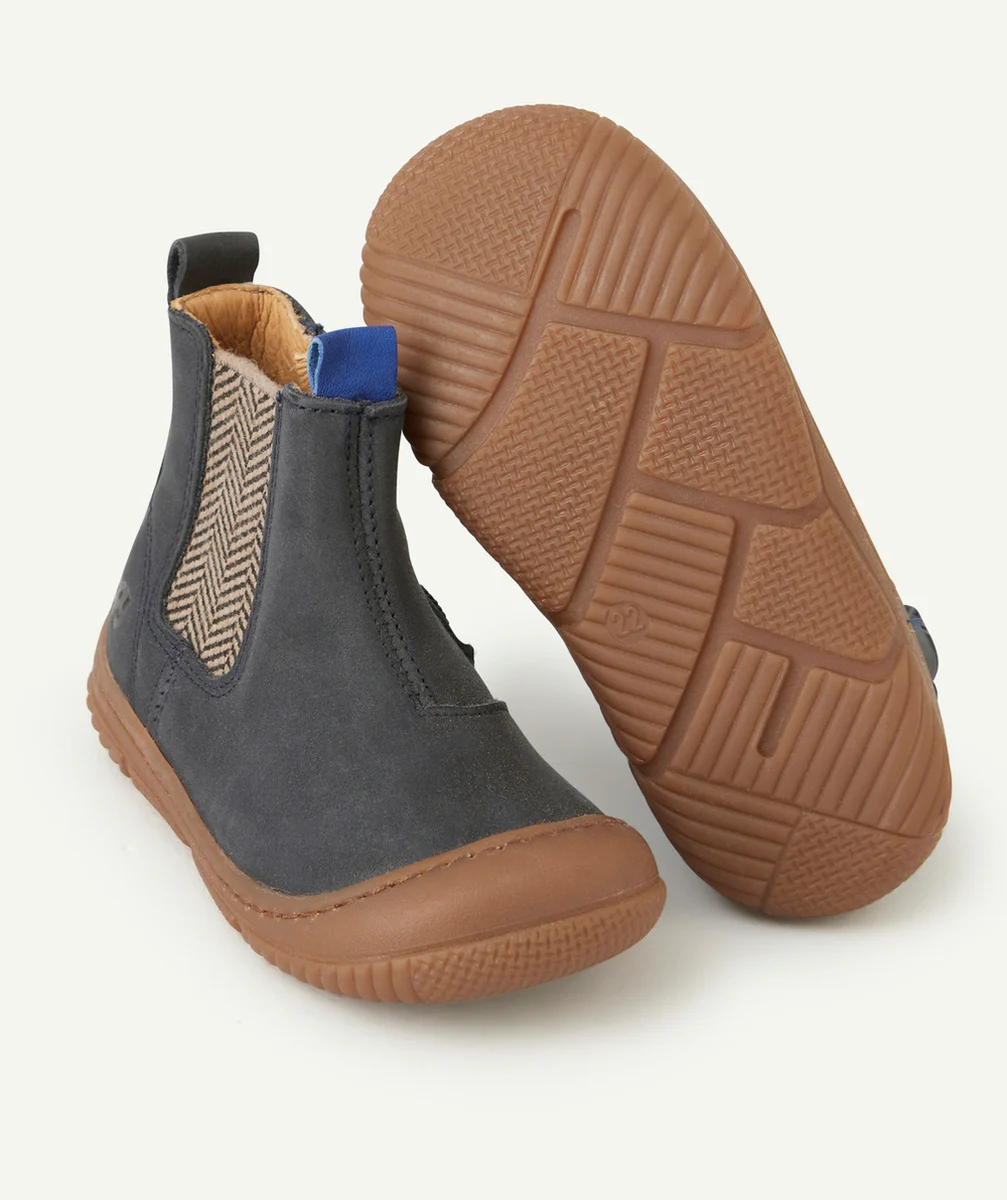 BOPYBOTTINES JAKAR ÉLASTIQUE BLEU MARINE BÉBÉ GARÇON