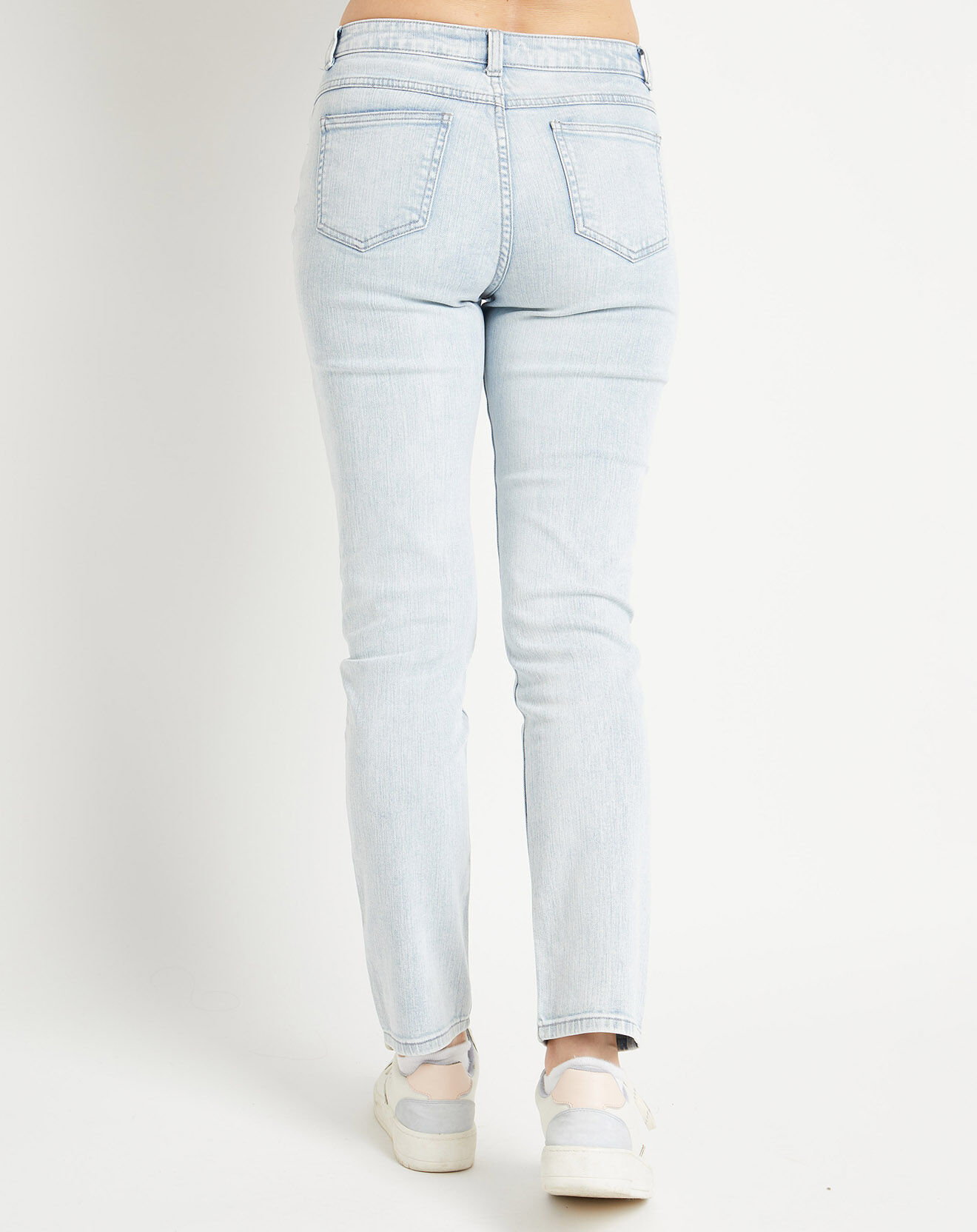 Galeries Lafayette Jean en Coton Bio Lregular bleu moyen