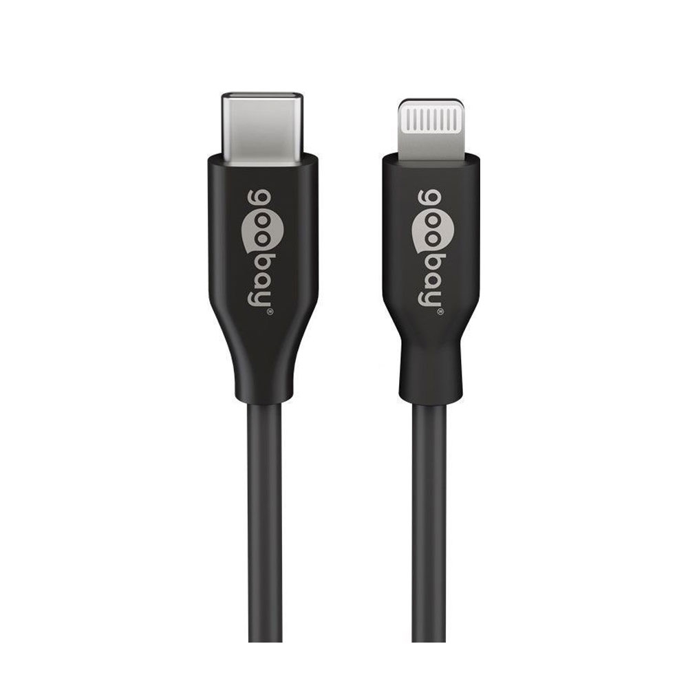 (2m) MFi Lightning auf USB C Daten Ladekabel - Schwarz