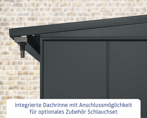 Hörmann EcoStar Elegant-V Type 2 brandhoutberging, 181,4 x 102,5 x 198,0 cm, antraciet