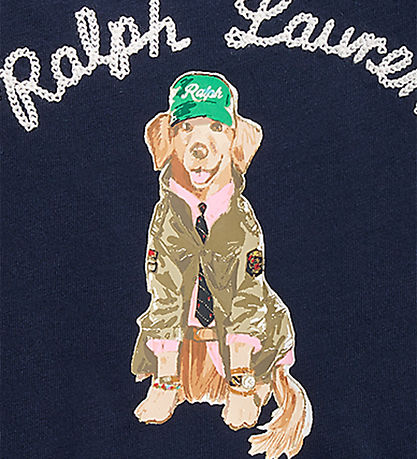 Polo Ralph Lauren Bluse - Navy m. Hund