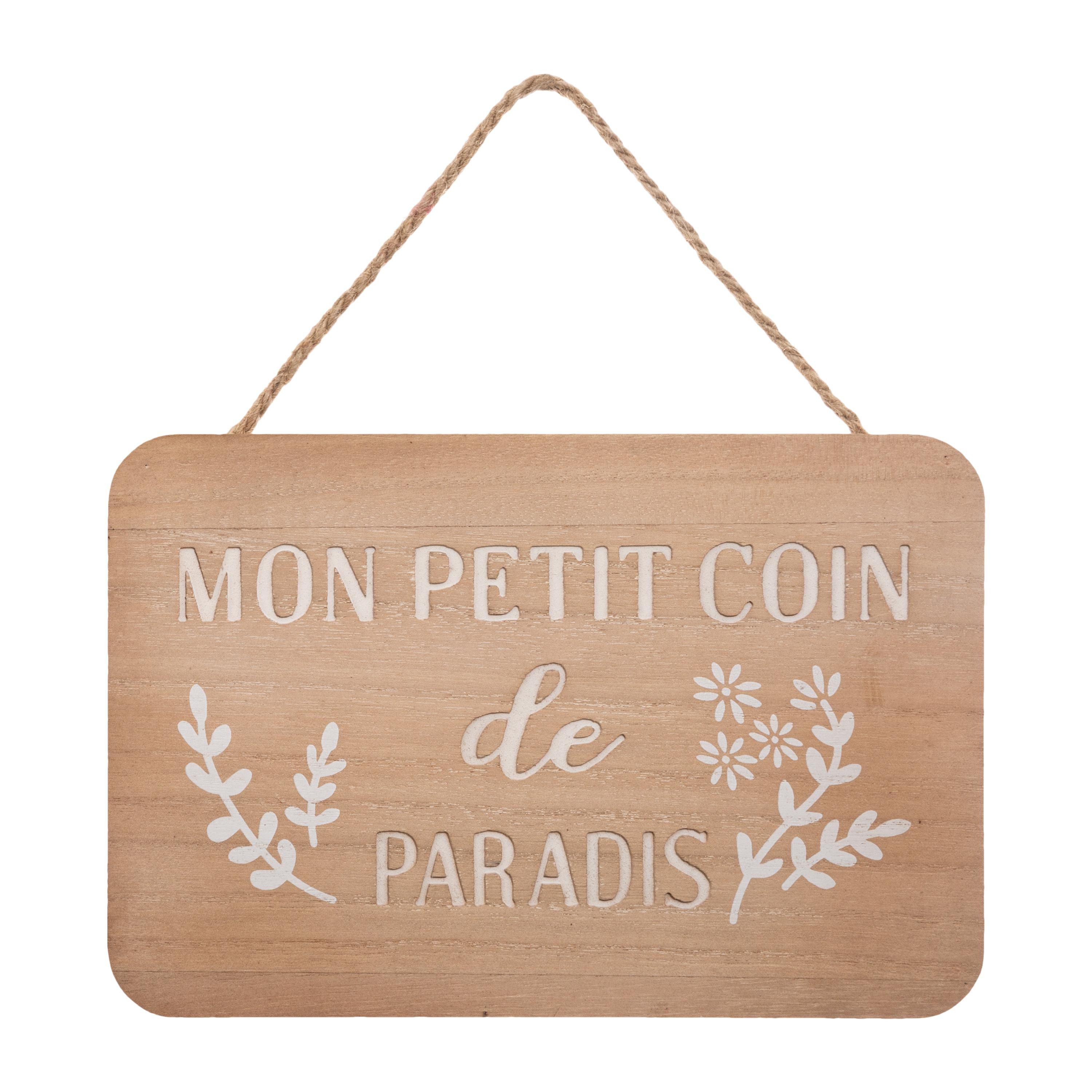 PLAQUE PORTE CREUSE 25X17CM