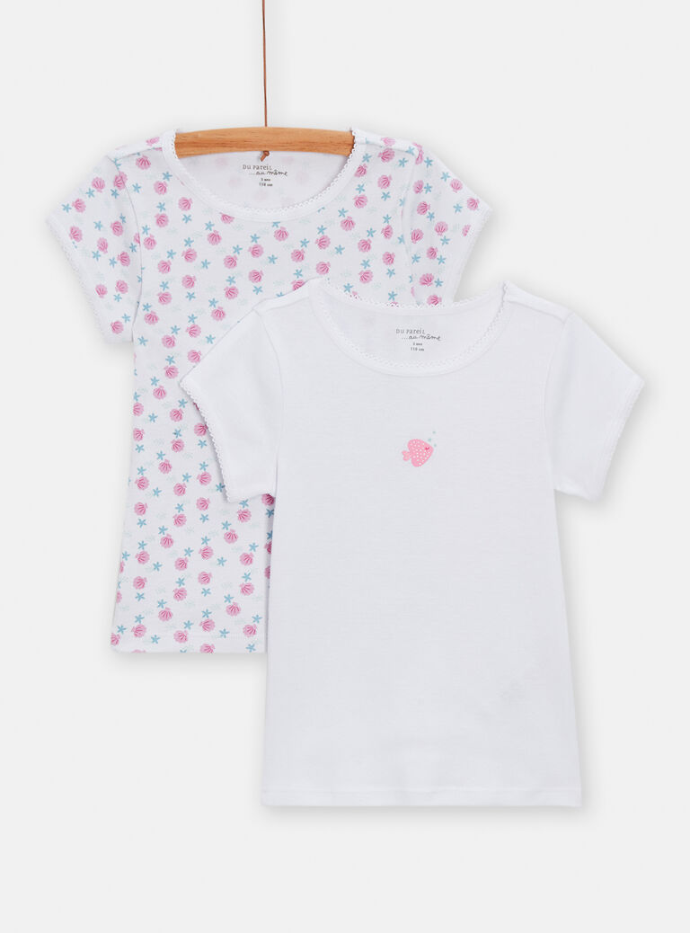 Lot de 2 t-shirt imprimés pour fille