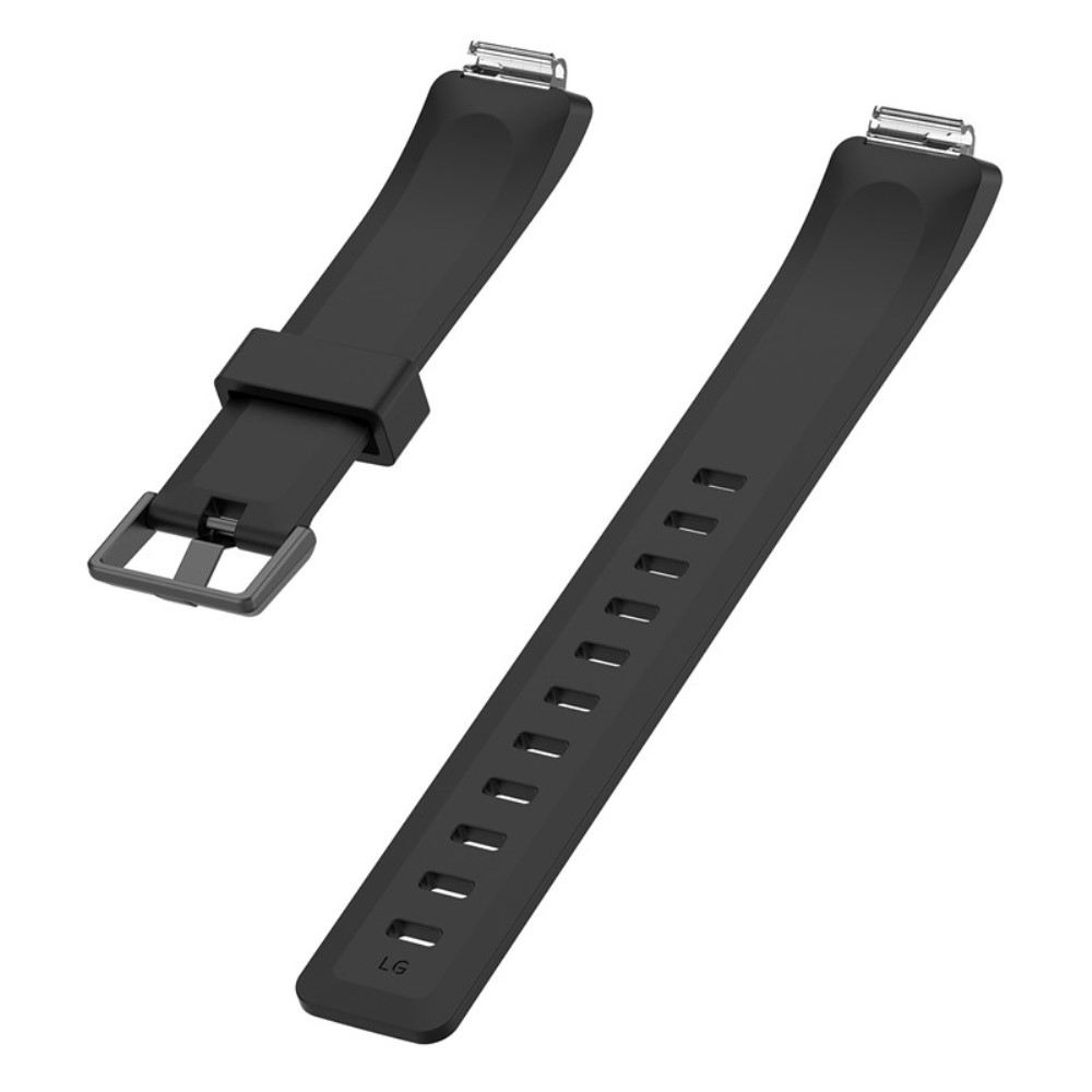Fitbit Inspire 2 / Inspire HR / Inspire Ersatz Sport Armband aus Silikon (Gelenkumfang: 175-220mm) - Schwarz