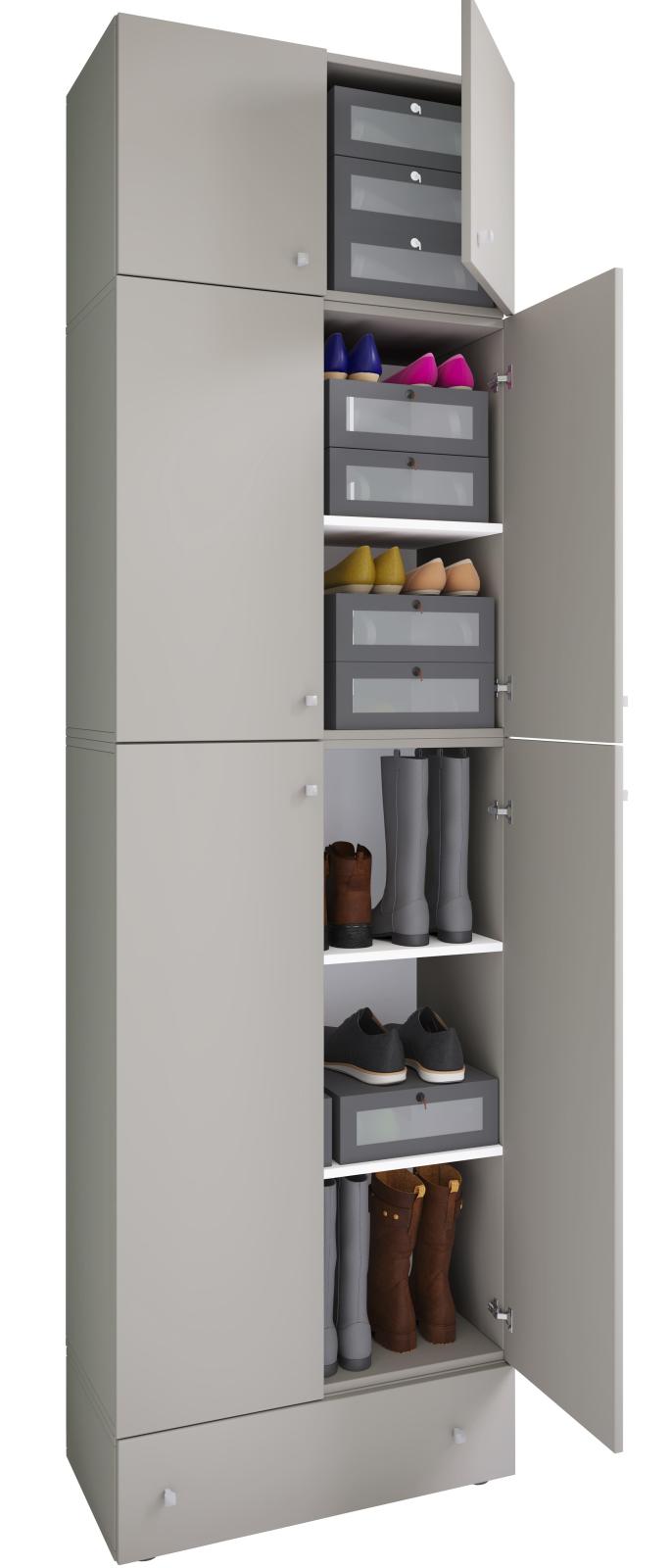 Mehrzweckschrank LONA XXL - grau - Holz - 240 cm