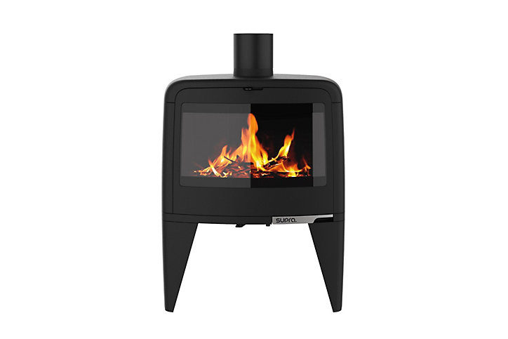Poêle à bois en fonte Supra Paul haut 10kW 150m²