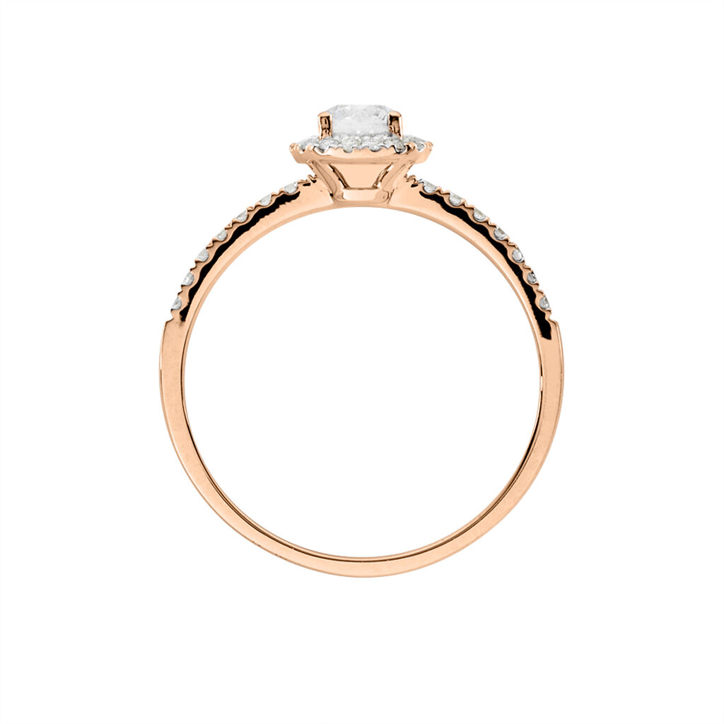 Bague Solitaire Lena Or Rose Diamant