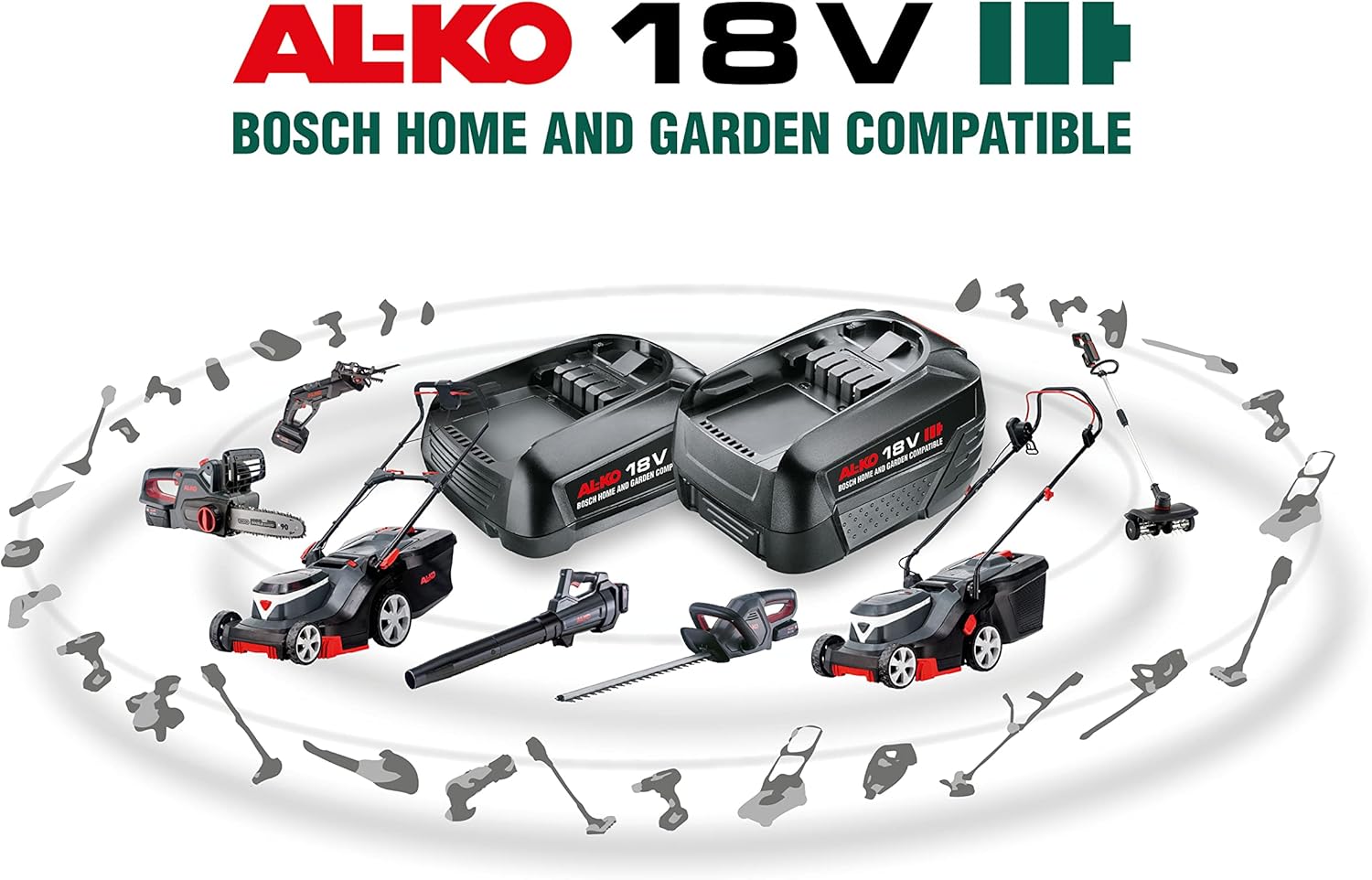 AL-KO Akku-Minikettensäge CSM 1815, 18 V Li-Ion, 15 cm Schnittlänge, Schnittstärke 13 cm, SDL® Smart dynamic lubrication, inkl. Akku, Ladegrät,Tragekoffer und Kettenöl