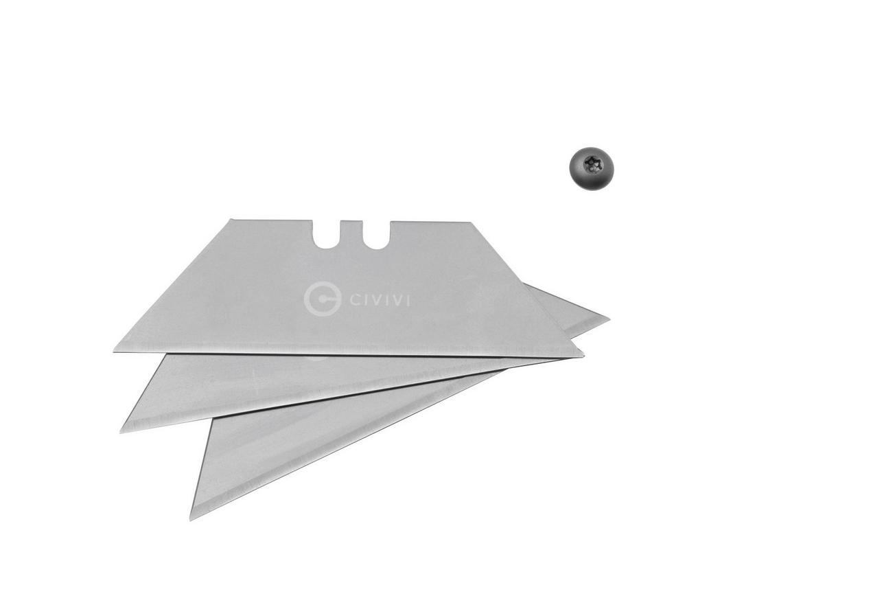Civivi Elementum Utility C23039B-2 Blue Aluminum, Stonewashed Blade Holder, Plain 6Cr Blade utility zakmes
