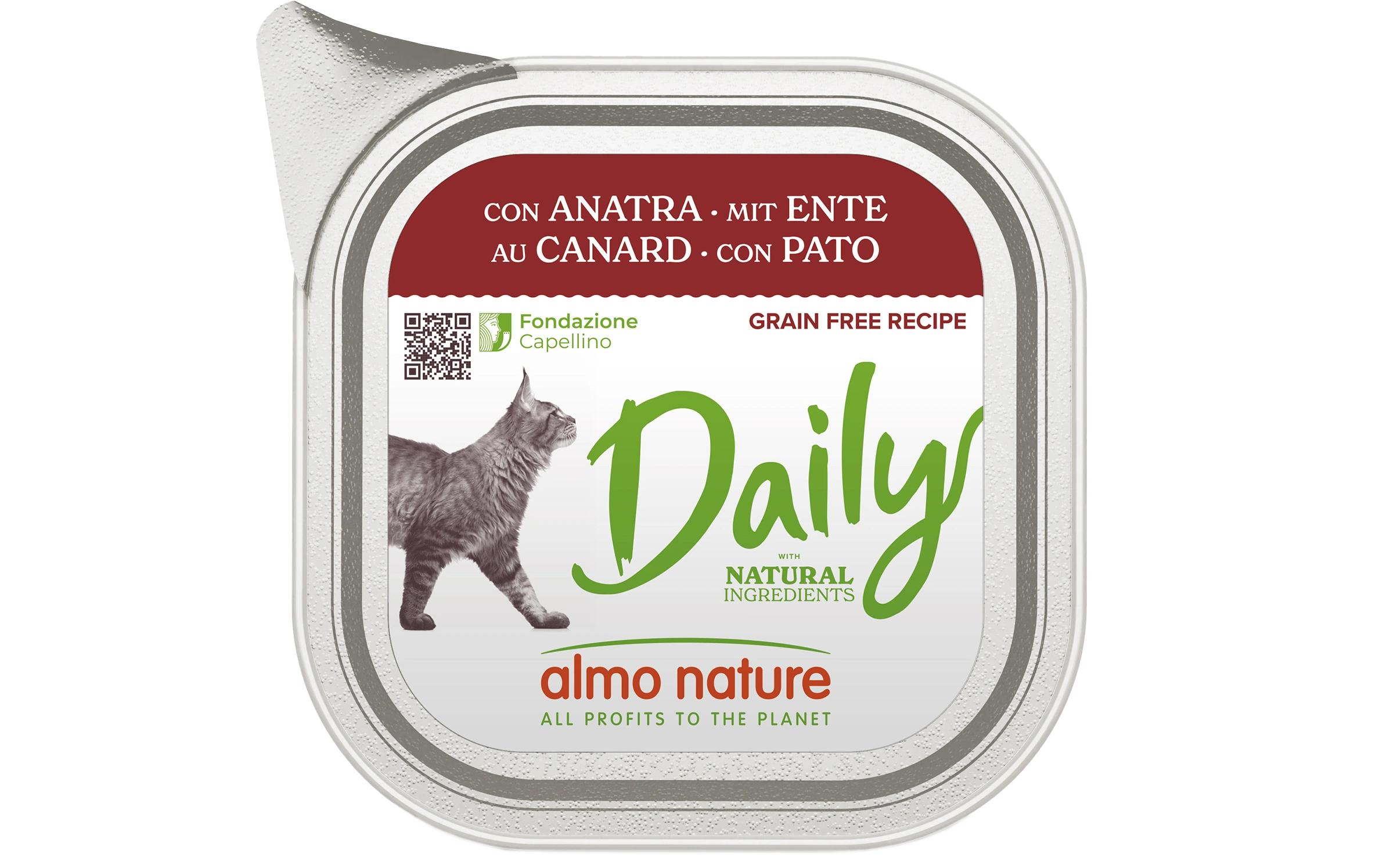 Nassfutter Daily mit Ente 32 x 100gAlleinfuttermittel für ausgewachsene Katzen