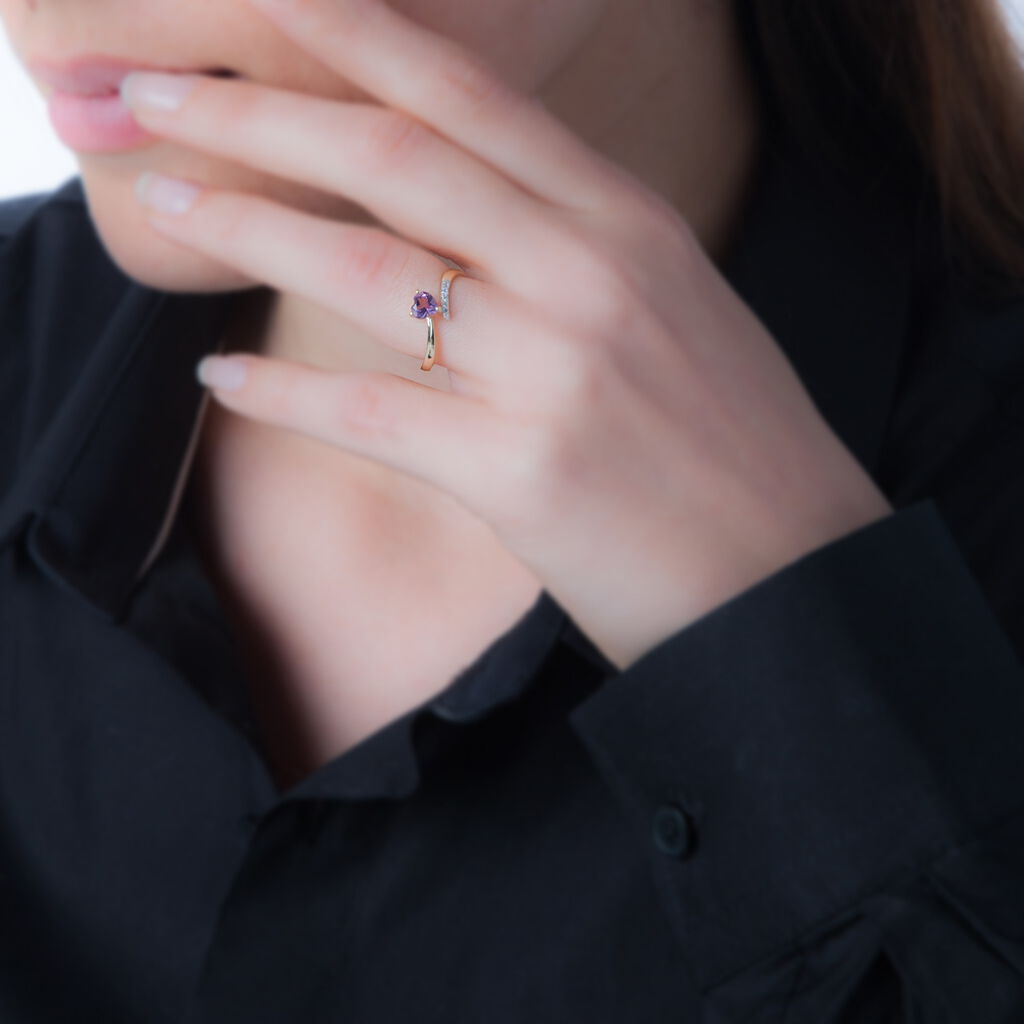 Bague Eva Or Jaune Péridot Et Diamant