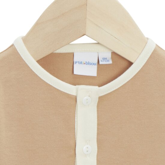 Tee-shirt à manches courtes Liberty and Sea Life   Camel        de               P'tit Bisou Petit Prix
