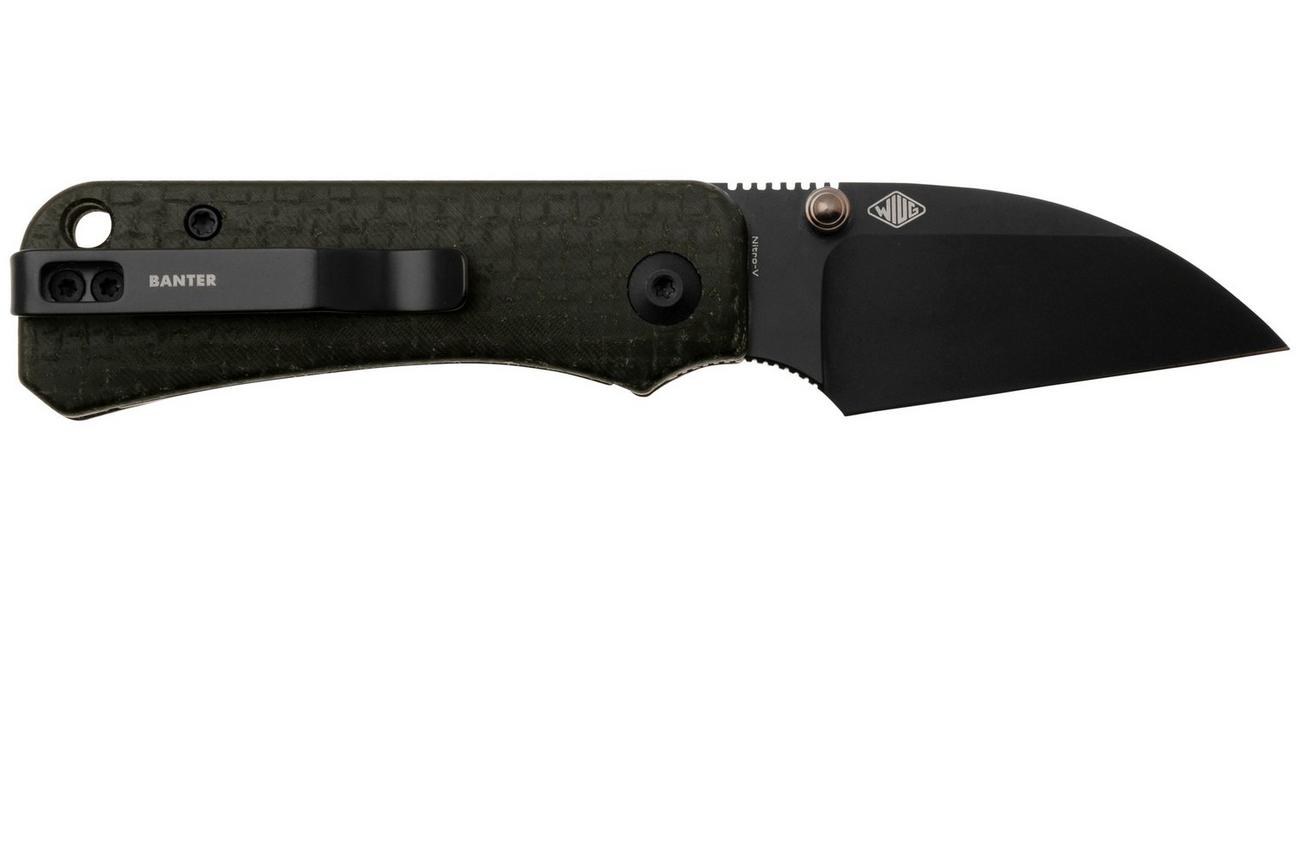Civivi Baby Banter Wharncliffe C19068SC-1, Nitro-V, Black Burlap Micarta, zakmes, Ben Petersen design